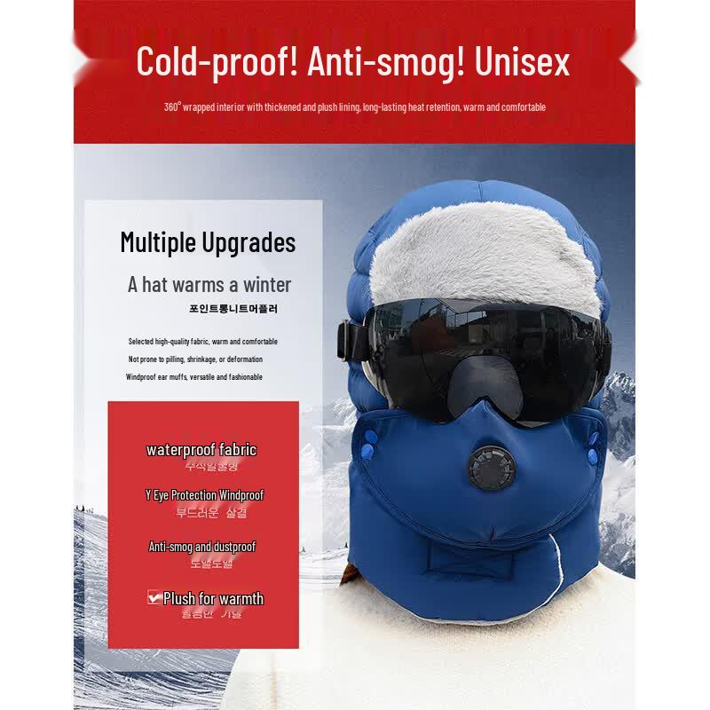 Winter Trapper Hat with Goggles