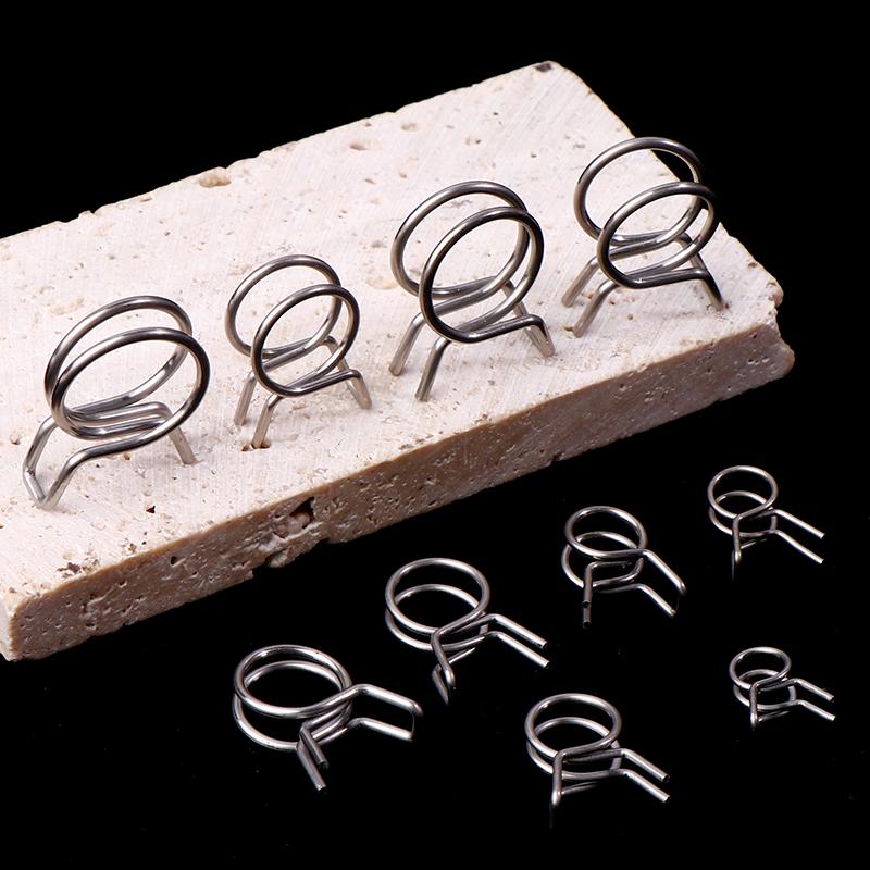 10 Stück 5 mm - 14 mm Schlauchschellen Edelstahl Rohrschlauch Federklemmen Kraftstoffleitung Schlauchschellen Dichtrohrklemmen für Boote Motorräder