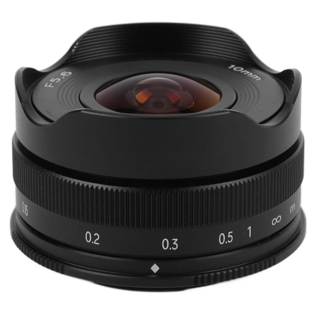 Ultra Wide Fish Eye Lens 10mm F5.6 M43 Mount APSC for GH5GM10GX8GF9G7G85 Camera