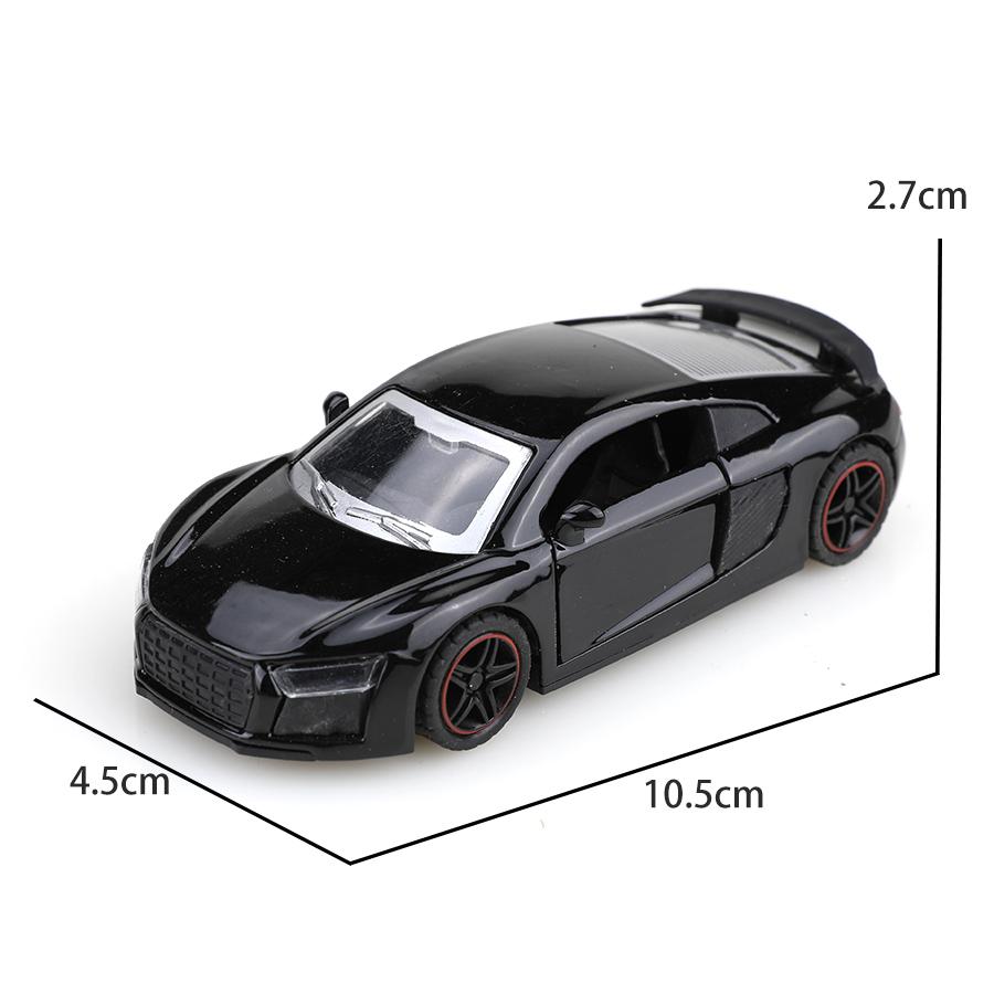 (Eingetütet)1:43 R8 Rennwagen, Legierungsmodellauto, Simuliertes Fahrzeug, Kinderlegierungsauto, Jungen-Spielzeugmodell, Autodekorationen