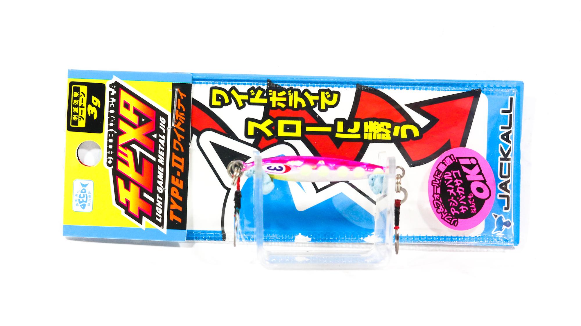 

Jackall Metal Jig Chibi Metal Type II 3 грамма Glow Dot Pink Iwashi (7588)