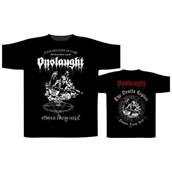 Onslaught Power From Hell Devils Legion Shirt Thrash Metal Official Band Merch XXXXL
