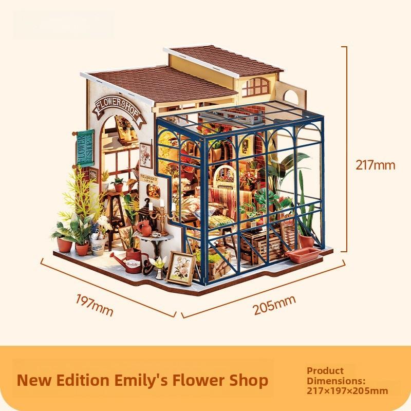 Rolife DIY ature Model House Artistic Dollhouse Assembly Building Blos for Girls Handmade Small House Toy