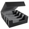 Trading Card Storage Box Magnetic Closure 4-Row Deck Case Large Capacity Card Deck Box for PTCG TCG Sports Cards
