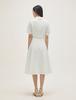 ROEM Short Sleeve Flare Long Dress Rmowg24S12