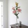 Plastik Simulation Lilium Brownii Blume 5 Köpfe Künstliche Blumen Wohnzimmer Schreibtisch