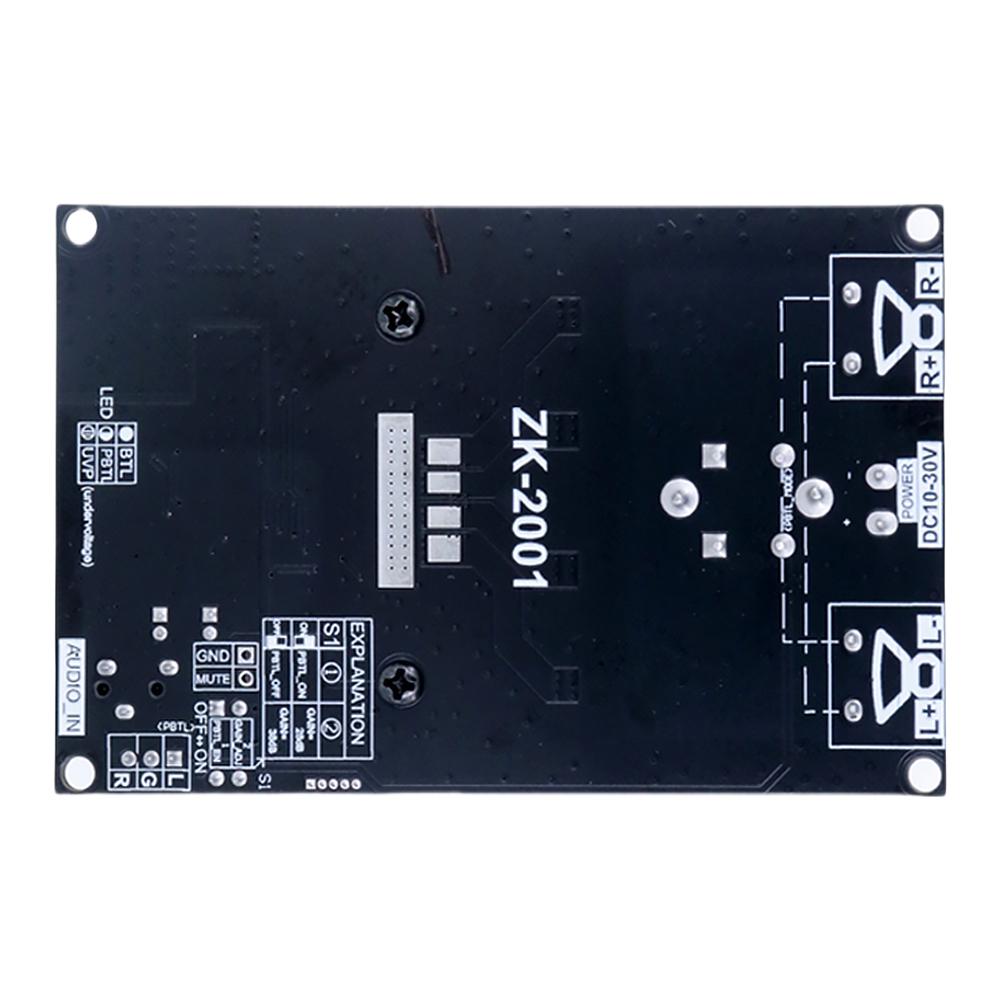 ZK-2001 TPA3221 Pure Rear Stage Digital Power Amp Board 100Wx2 Dual Channel DC 10-30V 200W AMP Bridged Mono Subwoofer Speaker