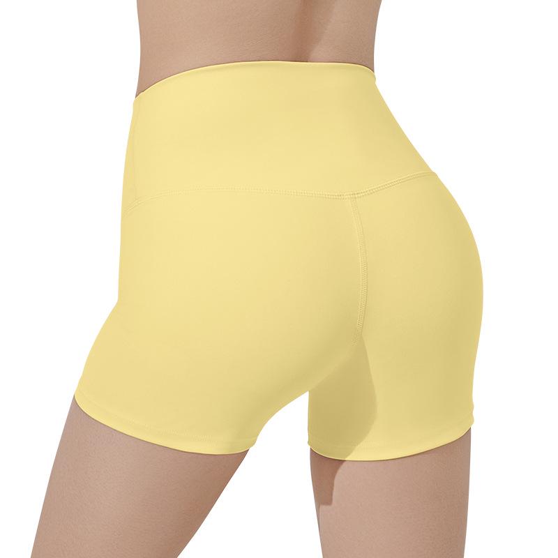 

Женские летние шорты для йоги с высокой талией и контролем живота – Уличный фитнес и бег, подтягивающие бедра, облегающие брюки Large