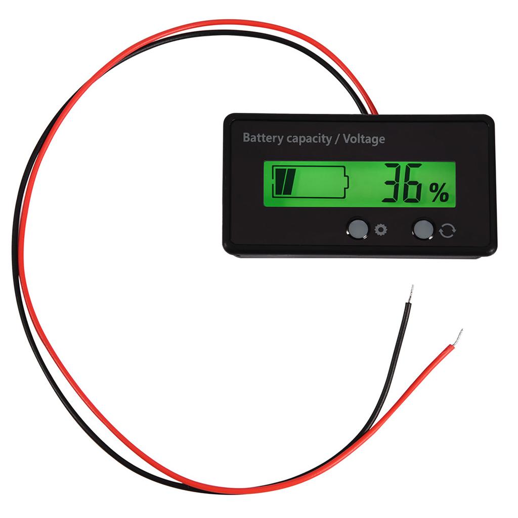 LCD Display Backlit Universal Battery Capacity Voltage Meter Tester Voltmeter Monitor