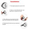 Silver Zinc Alloy Combination Locks for Secure Home Automation Password Protected Cam Locks Ideal for Mailbox Cabinet Doors