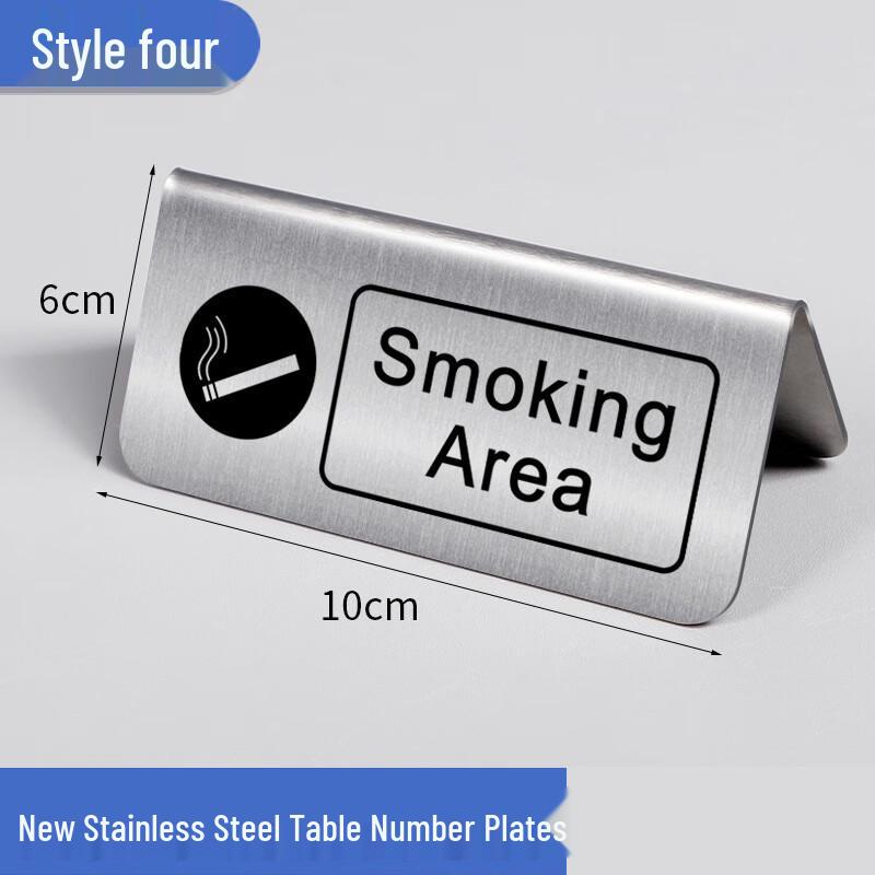 Stainless Steel Double-Sided Reserved Table Signs (2-Pack)