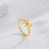 Female Niche Sweet Wind Bow Bamboo Knot Ring