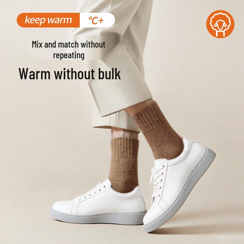 Thermal Wool Blend Mid-Calf Socks