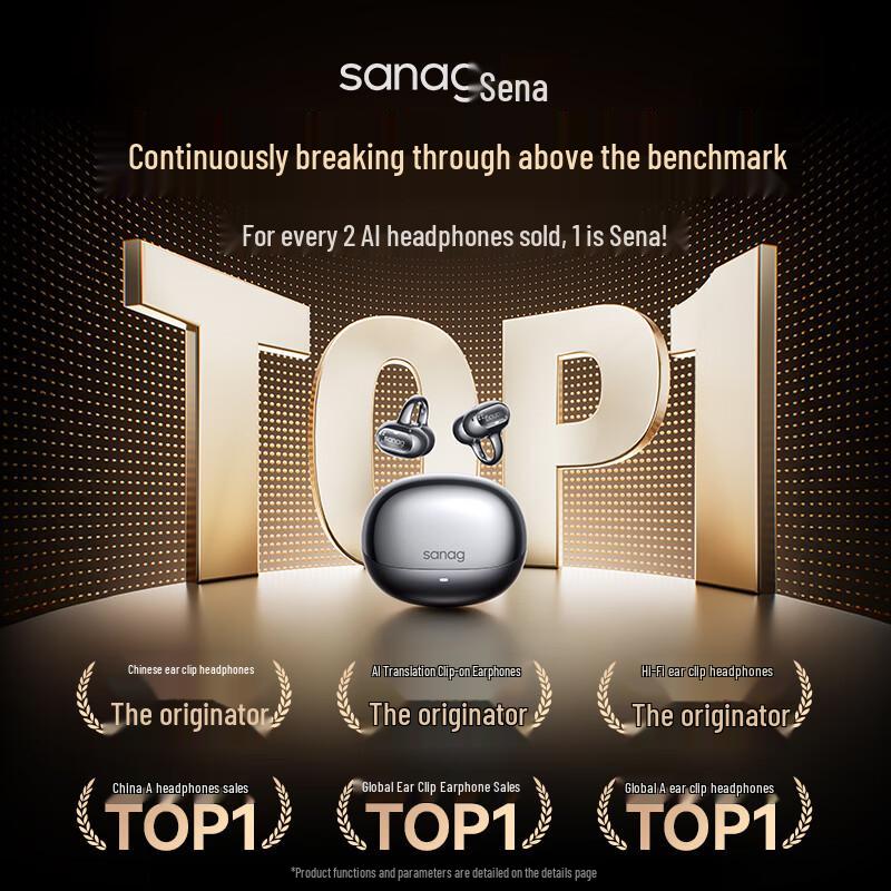 

SANAG S8S Ultra-CL Ear-Clip Bluetooth Headphones