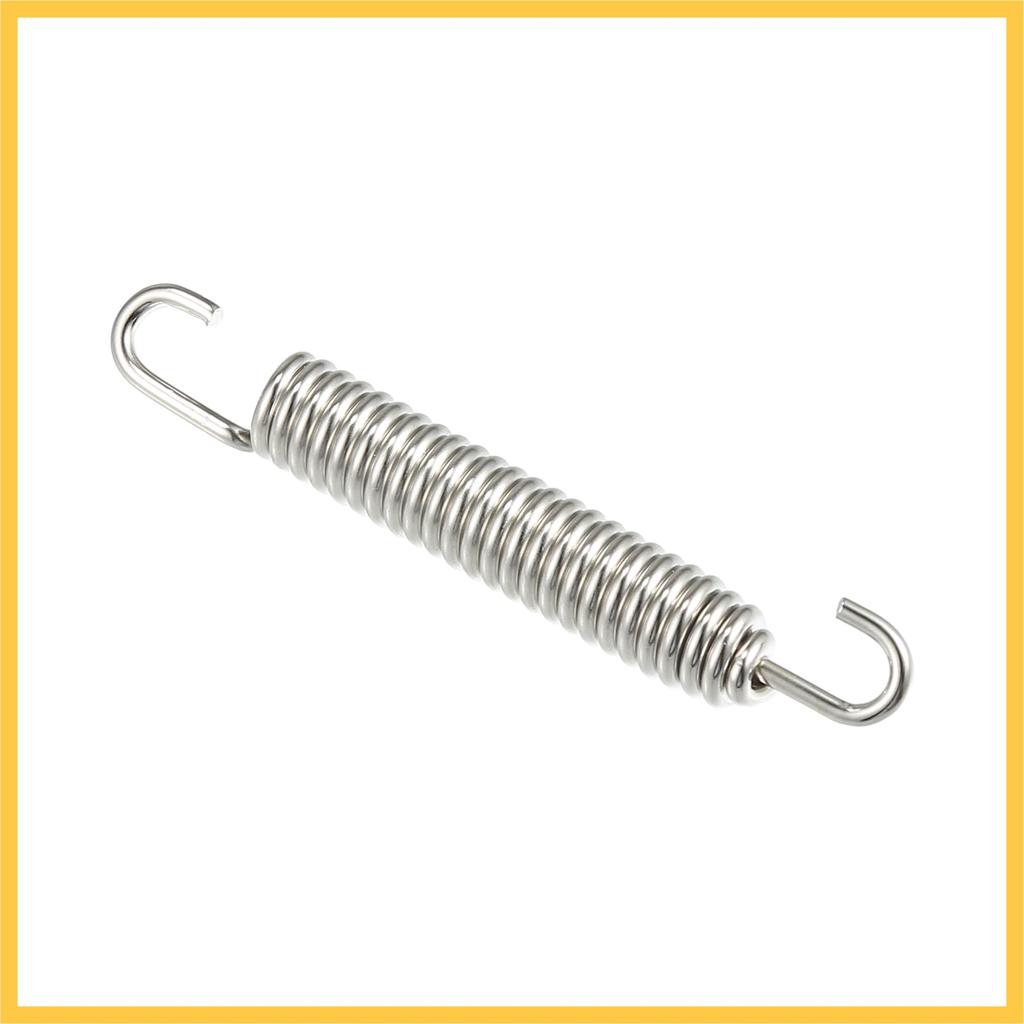 BULLSPANN Motorcycle Universal Exhaust Pipe Springs 80mm Stainless Steel Exhaust Pipe Spring Hook Retrofit