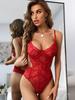 European and American sexy perspective erotic underwear multi-color lace onesie erotic suit