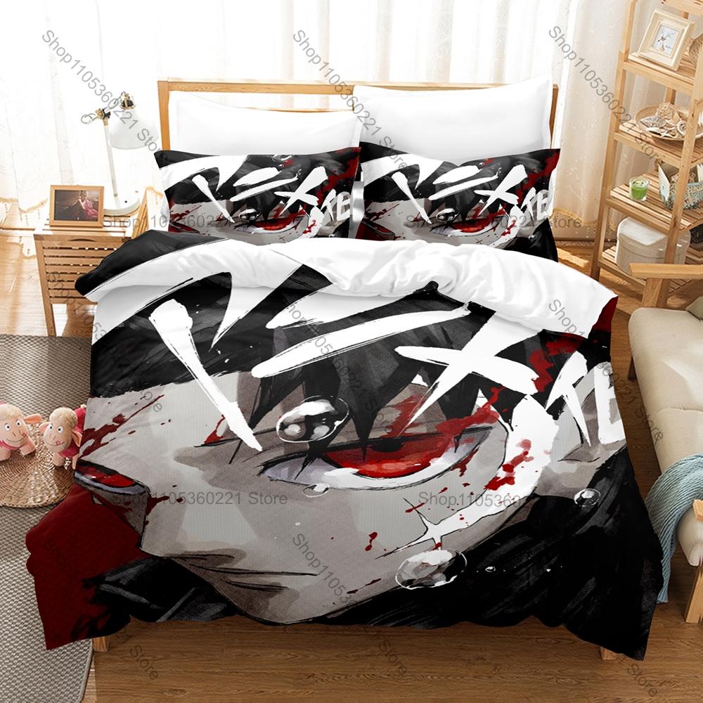 Kagurabachi Manga 3D Bedding Set Duvet Cover + 2 Pillowcases Polyester Bed Linen Multiple Sizes For Fans Bedroom Home Decor Gift
