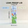 1PC Dinosaur Doodle Kids Cartoon Print 750ml Color Plastic Sports Water Bottle Leakproof Flip Straw Lid Suitable for Sports Office Home Use