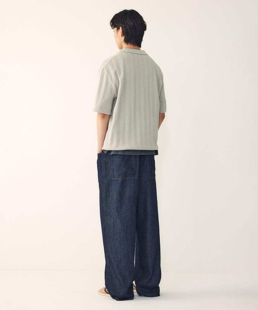 STUDIO TOMBOY [Men] Shirt Collar Knit Pullover_Light Beige 9156252210