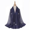 Ramadan Muslim Chiffon Plain Hijab Scarf Women High Quality Solid Color Head Inner Wraps Ladies Islamic Musulman Headband