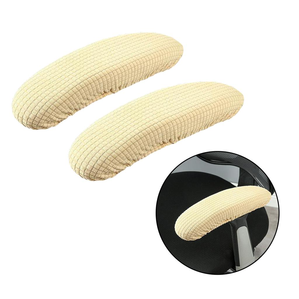 1 Pair Chair Armrest Cover Slipcover Office Computer Chair Arm Covers Dustproof Stretchable Computer Slipcovers Cushion Protecto