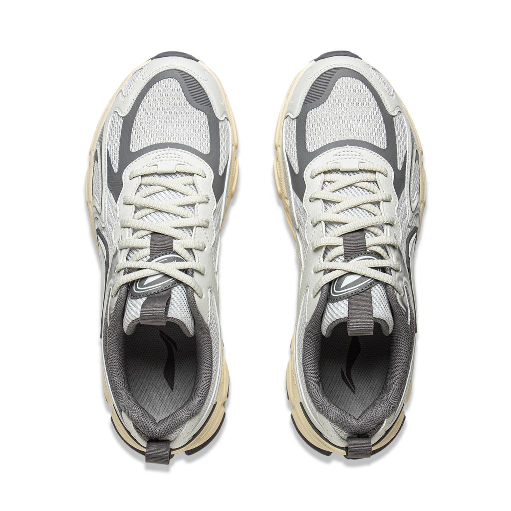 New LiNing Carefree V2 Cushioning, Slip Resistant, Abrasion Resistant, Rebound Low Top Running Shoes Men's Gray ARXV007-1