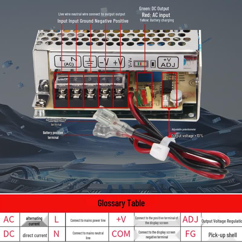 MWGD SC-120-24 24V 5A UPS Emergency Switching Power Supply