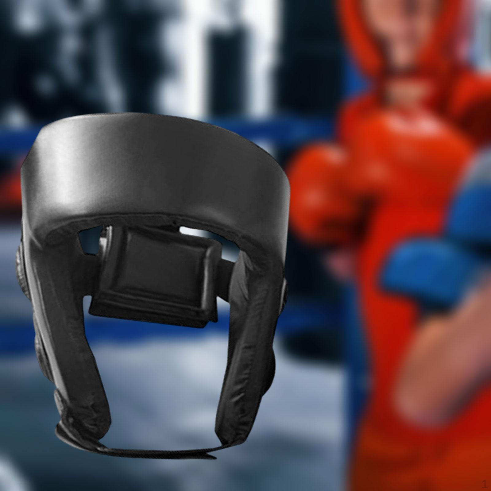 

Боксерский шлем с амортизирующим покрытием, обеспечивающий полную защиту, защитное снаряжение для Black Adults