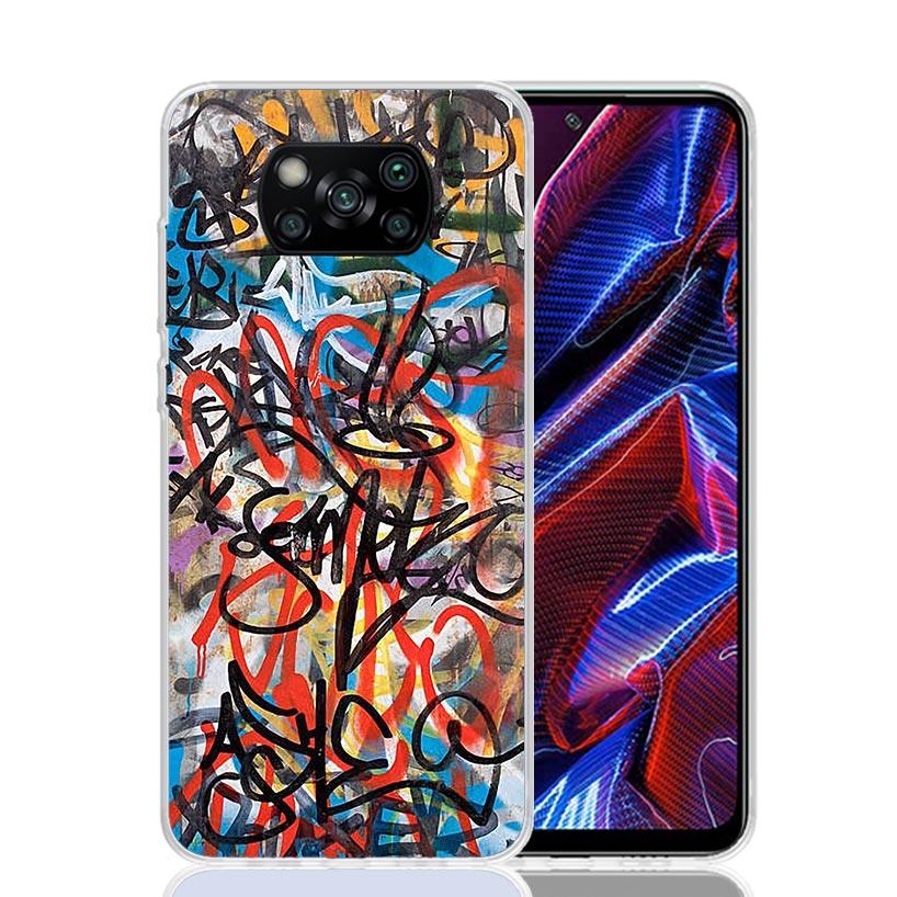 Graffiti Fashion Cool Phone Case For Xiaomi Poco F7 Ultra X7 X6 Pro X5 Redmi 15 15C 13 13C 12 12C 10 10A 10C 9 9A 9C 9T Shell Po