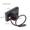 Elektrorad LCD-Display ABS-Material Elektrorad LCD-Panel Großer Bildschirm Wasserdichter Anschluss Passend für 22,2 mm / 0,9 Zoll Lenker