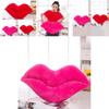 Luxuriously Soft Red Lips Shaped Plush Pillow Cushion Ideal For Comfort And Gifts