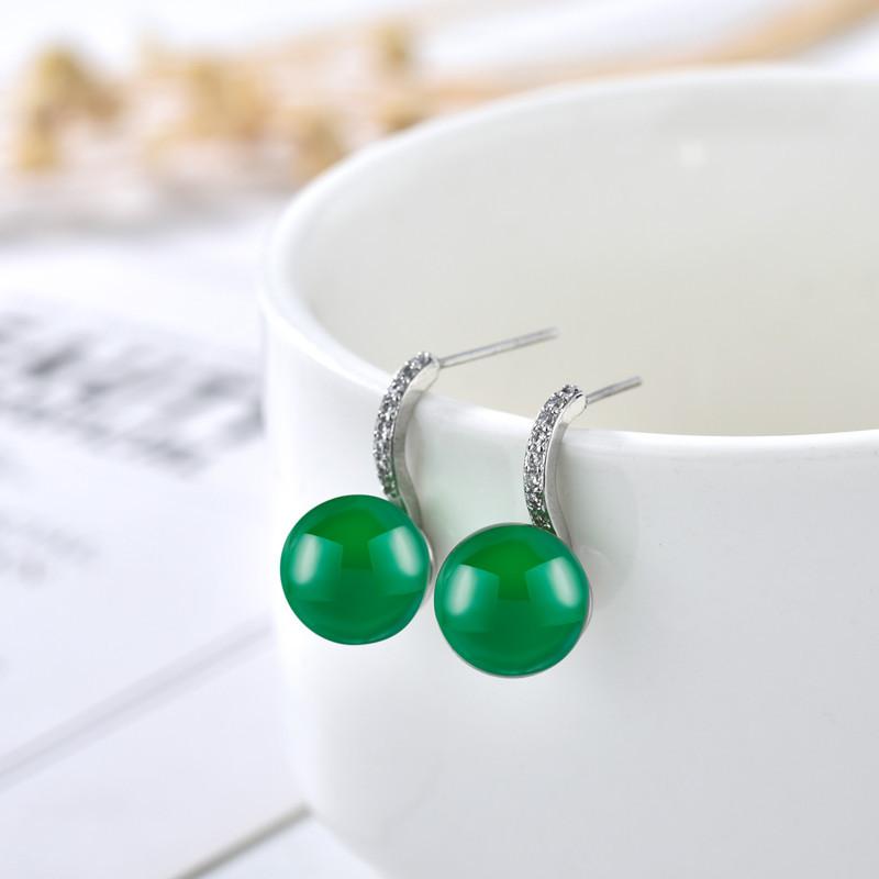 

Серьги-капли Lindon из медного сплава с цирконом, серьги-капли для женщин, подарки на свадьбу зелёный