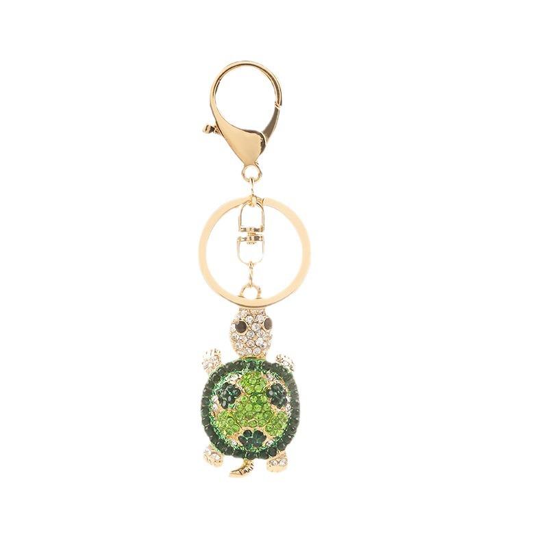 Turtle Rhinestone Keychain: Cute Animal Pendant, Creative Bag Accessory & Small Gift