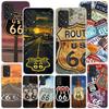 America Route 66 Phone Case For Samsung Galaxy A52 A32 A22 A12 A51 A31 A50S A30S A20S A10S Note 20 Ultra 10 Plus S10 A72 A71 Gal