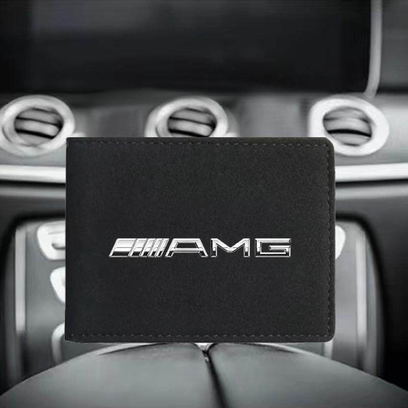 PU Leather Credit Card Case Car Driving Documents Protective Case For Mercedes Benz AMG GLE GLS GLC CLA GLB ML W204 W206 W205 W212 W203