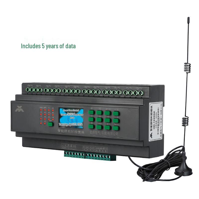 Smart 12-Channel Wireless Lighting Timer Switch with Latitude/Longitude Control for Street Lights