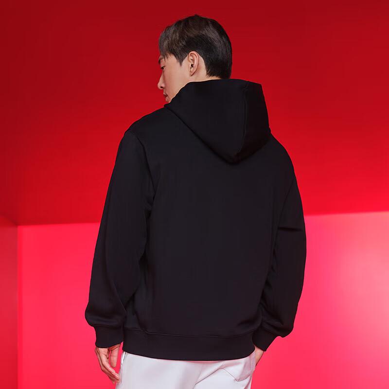 Tanboer Unisex New Year Print Hooded Sweatshirt TB4150506