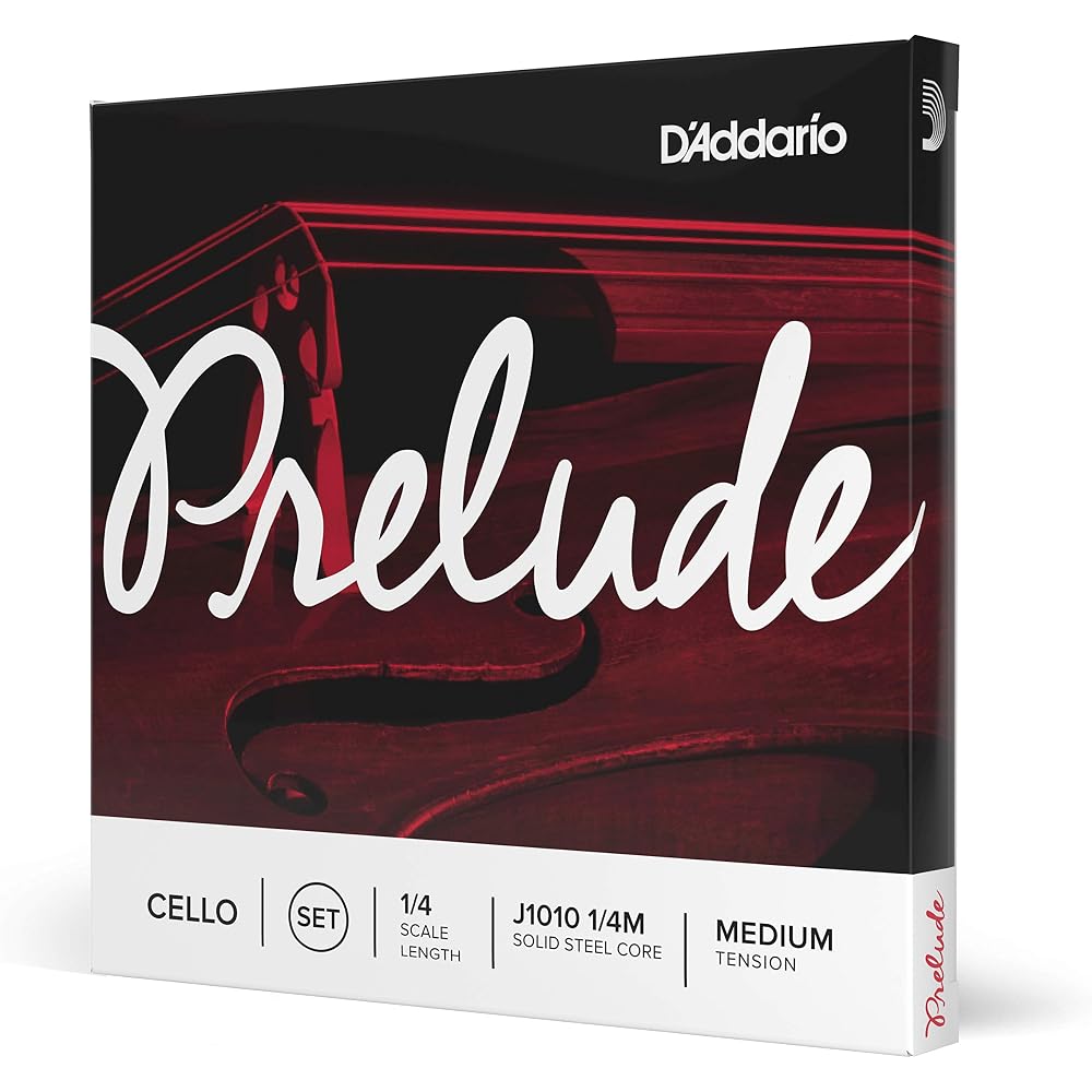D'Addario Daddario Cello String Prelude Set J1010 1/4M Medium Tension [Domestic Genuine]