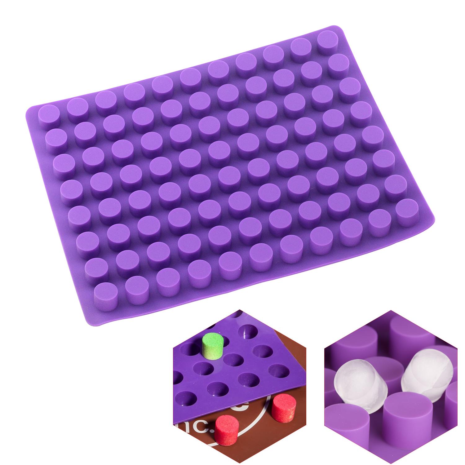 

88 cavities Mini Round mini cheese cakes molds baking silicone mold for Chocolate Truffle Jelly and Candy ice mold