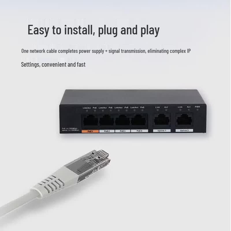 Dahua 5-Port Gigabit PoE Switch CN Plug (adapter Included)