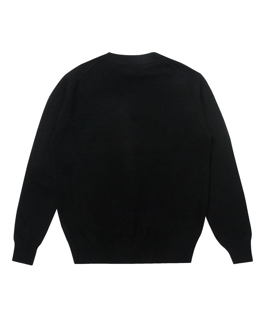 Solew 100% Wool Cardigan_Black