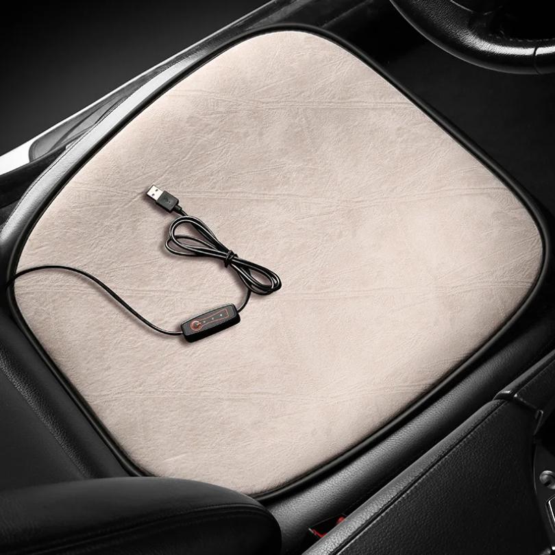 Chair Heating Pad Rechargeable Heated Seat Cushion Fast Heating Heated Seat Cushion Pad With USB Connector For Car Home Chair