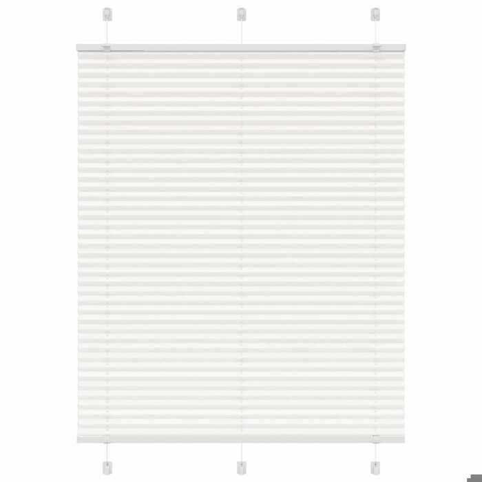 VidaXL Store plissé blanc 110x100cm largeur du tissu 109,4cm polyester, store plissé de fenêtre, store accordéon, store 4015485