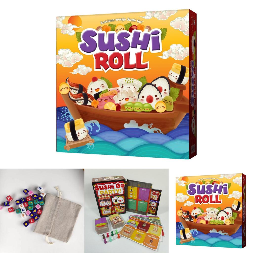 Sushi Go Party Spiel mit Papiermaterial für den Familien-Spieleabend und Party-Spaß