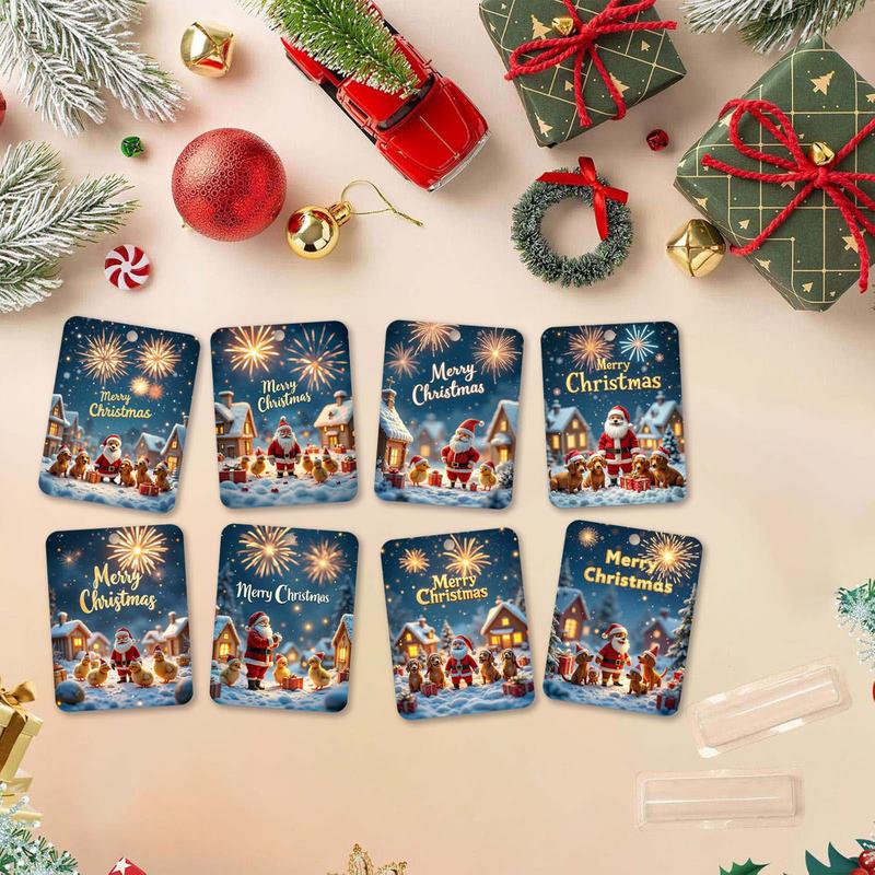 Christmas Money Holders For Cash Christmas Tree Money Card 8x Festival Money Clip Decorative Practical Funny Ornaments Money