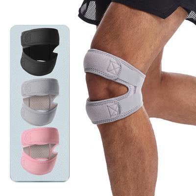 1PCS Adjustable Sports Kneepad Double Patellar Knee Patella Tendon Support Strap Brace Pad ProtectorOpen Knee Wrap Strap Band