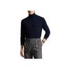Polo Ralph Lauren Logo Embroidered High Neck Pullover Sweater Men Sweater Navy-Blue 710946145-001