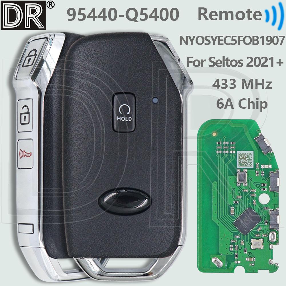DR 95440-Q5400 6A Chip 433MHz Proximity Car Remote Control Smart Key NYOSYEC5FOB1907 For Kia Seltos 2021 2022 2023