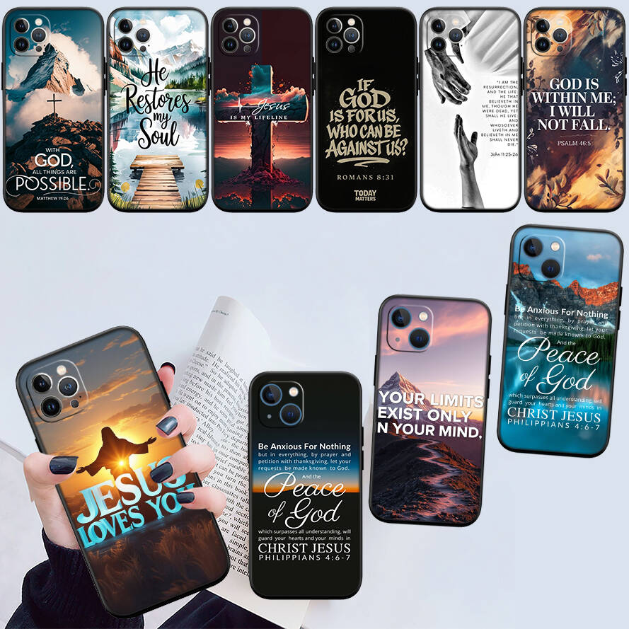 Bible Verse Jesus cross New Phone Case for Redmi Note 8 9 10 11 11S 10C 10X 10A 10T 9A 9C 9T 9S 8T Pro Max Plus Prime