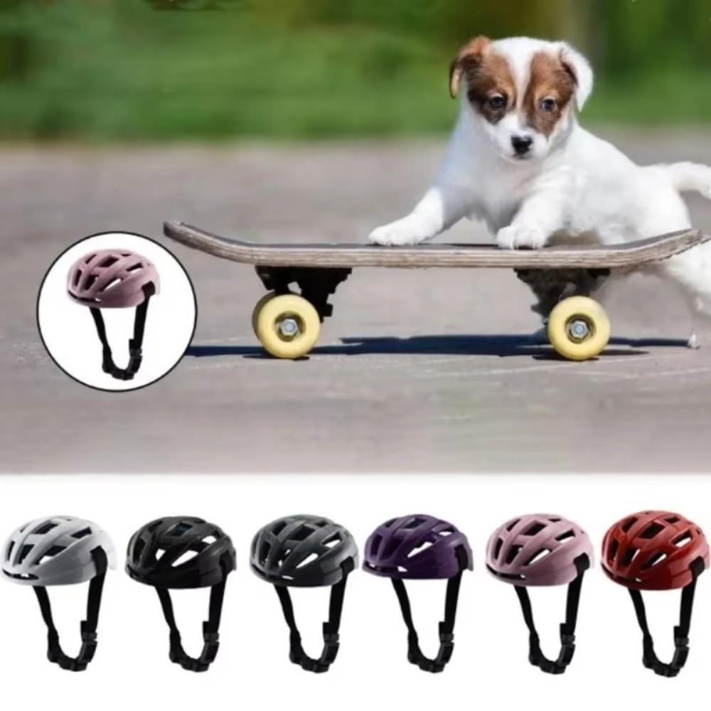Nylon Strap Pet Helmet Breathable Cat Helmet New Dog Motorcycle Hat Pet Headwear